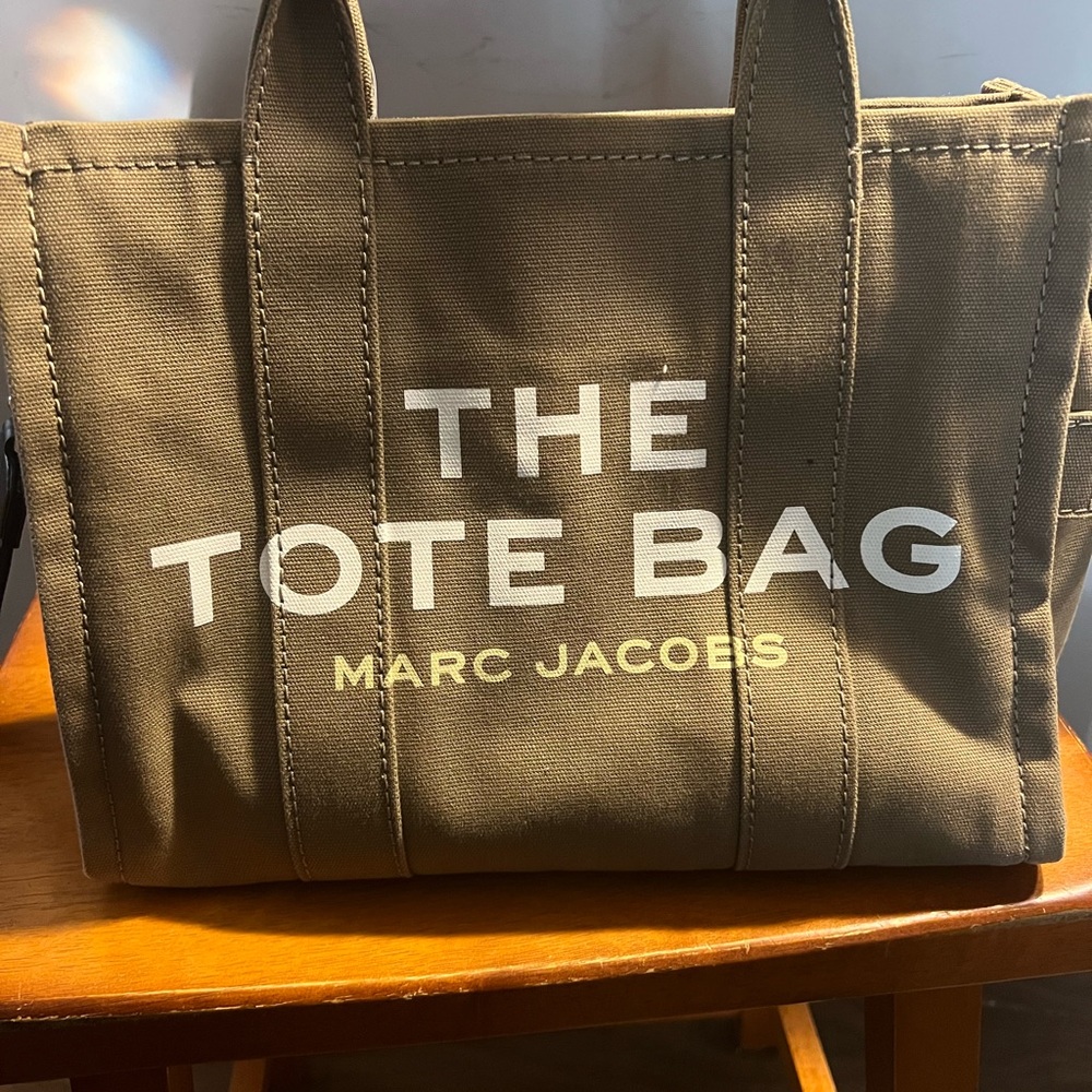 Marc Jacobs The Tote Bag brown canvas tote